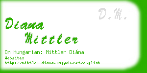 diana mittler business card