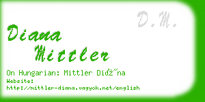 diana mittler business card